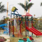 Hotel Kids' Water Playground Indoor Waterparks with Fiberglass Mini - slide