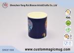 Cartoon Heart Porcelain Heat Reactive Mugs , Creative Gift Color Changing Mugs