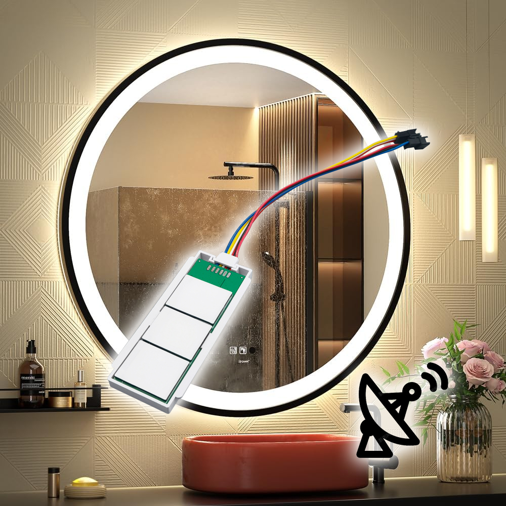 44g Three Buttons Radar Induction Double Touch Switch For Bathroom Vanities Mirror