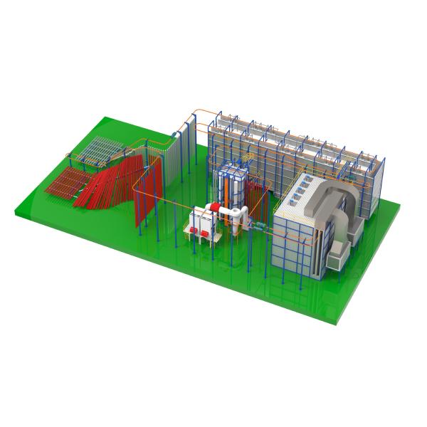 High-Adhesion Vertical Powder Coating System for Aluminum Profiles - Compliant with EN Standards