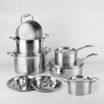 High Quality 304 Stainless Steel Ware 12pcs Cookware Set Cooking Food Pot