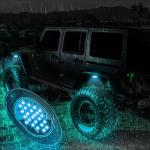 12V Waterproof Chassis Light 2835 LED Single Color Pure White 24 LED Rock Light