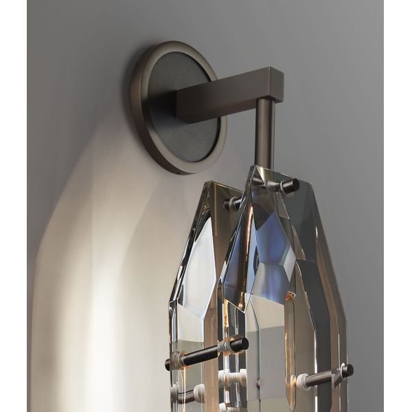 Modern Adjustable Height Brass Ceiling Pendant Light with Dimmable LED and K9 Crystal Shade