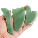 Handicrafts Aventurine Jade Face Scraper Therapy Tablets Gua Sha Plate For Face