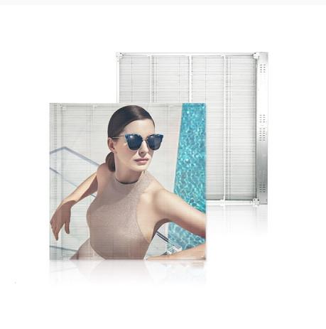 Shopping Mall Outdoor Full Color Waterproof P3.91-7.82 Mesh Transparent LED