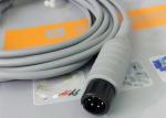 5 Leads Ecg Snap Medical Cable , Medical Equipment / Medical Device Accessories