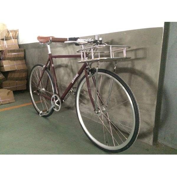 Caliper Brake 700C OEM Color Logo CE Front Rack Classical Sturmey Archer Inner 3S Vintage Men City Bike