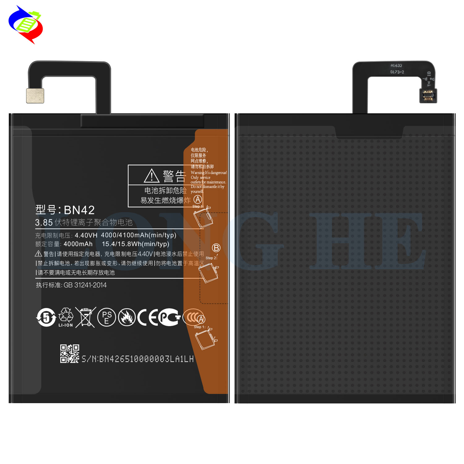 4100mAh Capacity Rechargeable Batteries for XIAOMI REDMI 4 Mobile BN42 Phone