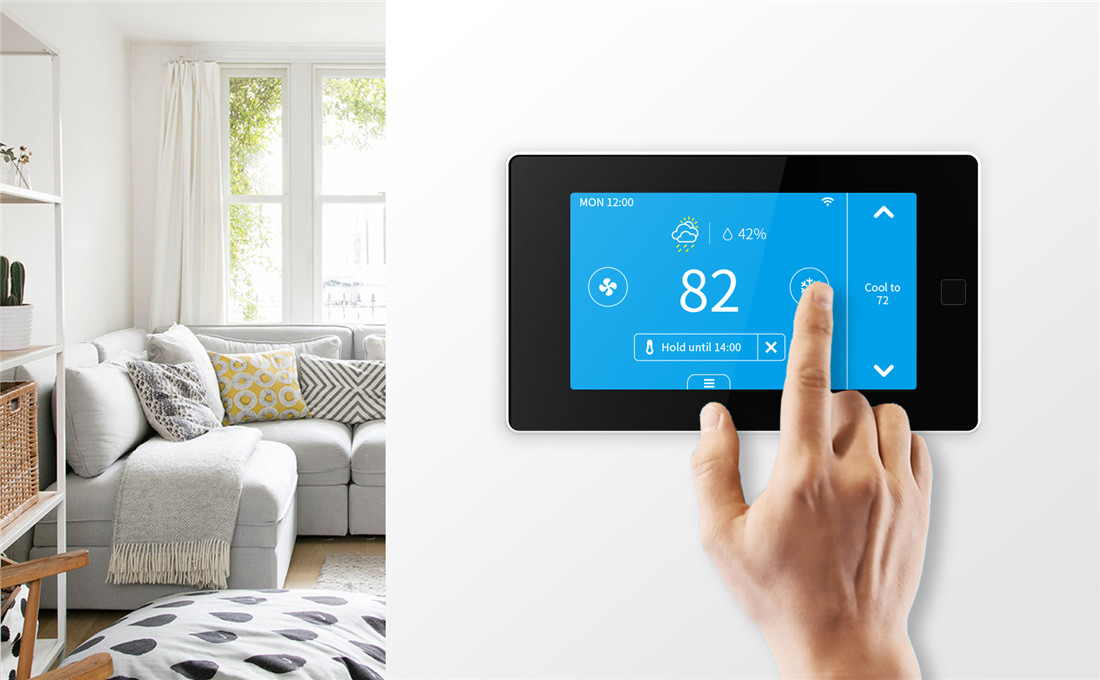 24V thermostat touchscreen Smart Wi-Fi Thermostat For US Market(PCT513-TY-A)