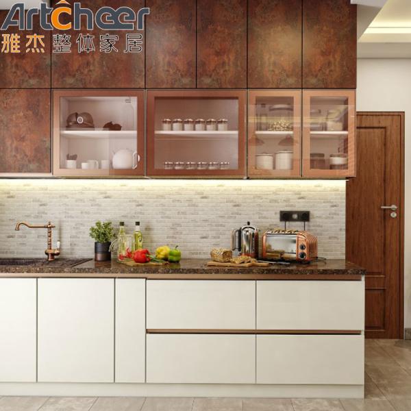 American Style Kitchen Cabinets With Contemporary Design And Solid Wood