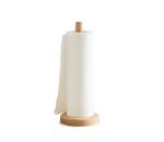 Lightweight Bamboo Kitchen Roll Holder Wood Countertop Paper Towel Stand 33x15cm