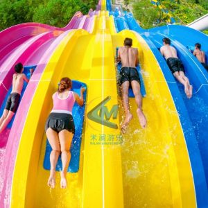 Wholesale Public Use Water Rainbow Slide Commercail Multi Lines Anti Ultraviolet from china suppliers