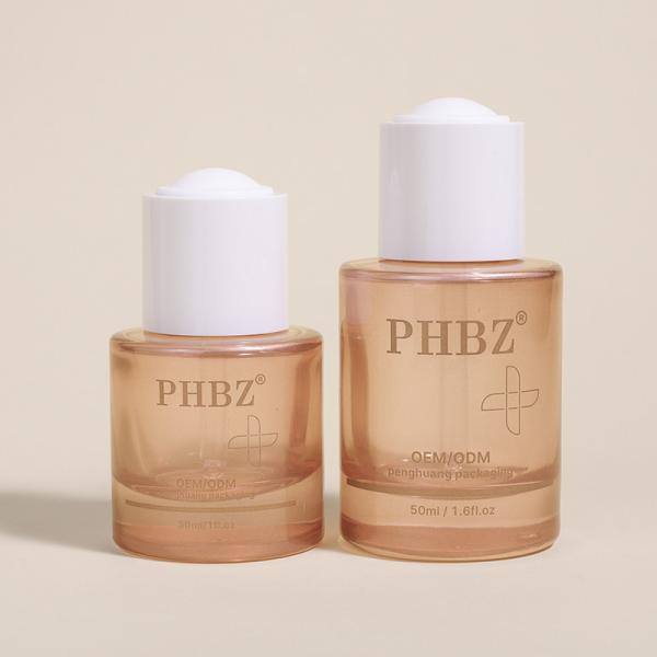 Frosted Clear Glass Dropper Bottles With Pipette Cap Skincare Packaging
