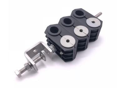 RF Coaxial Feeder Cables Combined Hole Cable Clamp feeder cable clamp Fiber