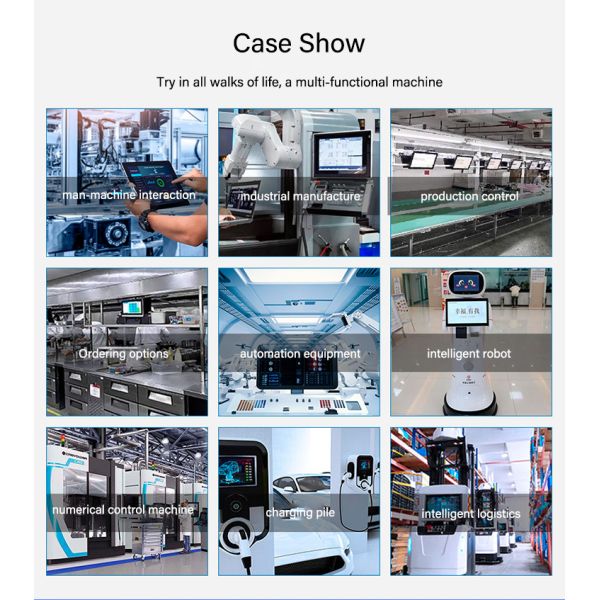 Fanless Industrial Touch Panel PC Ip65 Rugged Panel Android Wall Mount Capacitive Open Frame Touch Industrial Tablet Pc