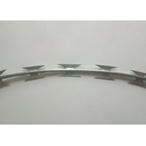 Buy cheap 10m Razor Blade Fencing Wire / Concertina Razor Wire Roll BTO-11 BTO-22 from wholesalers