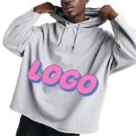 Label Men'S Acid Wash Hooded Sweatshirt For Ladies Men Girls 100% Cotton Cropped