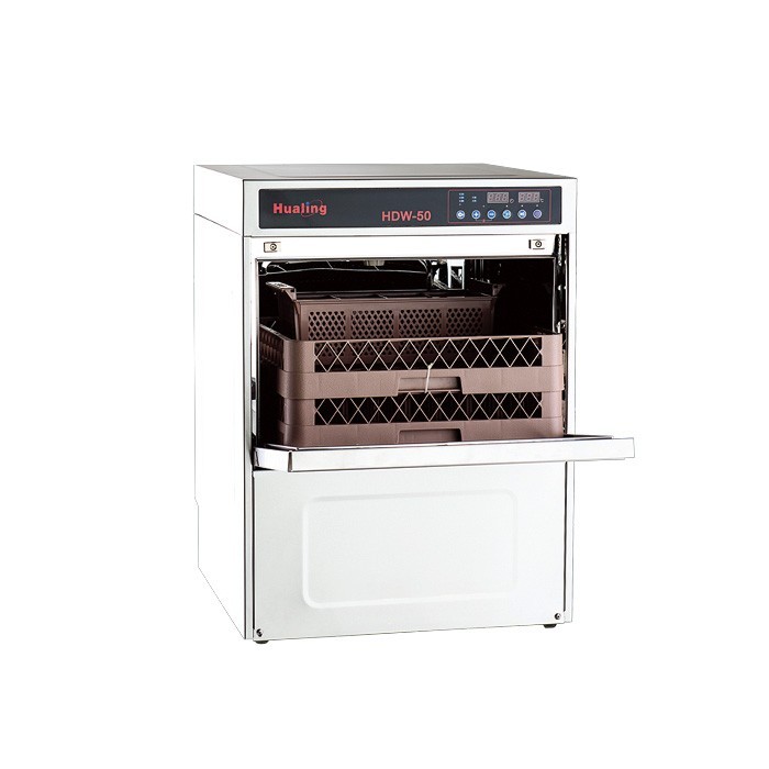 Electric Drawer Type Dishwasher 30 Basket / hour Comercial Kitchen Equipments