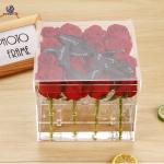 Home Organization Flower Rose Acrylic Storage Box Easy Clean Customized