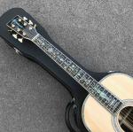 Custom Solid Spruce Top Abalone Ebony Fingerboard OOO Style Acoustic Guitar in