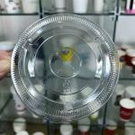 90mm Flat Plastic Cup Lid For Cold Drinking Cups Transparent Heat - Resistant
