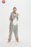Long Ears Fleece Kigurumi Onesie Women Adult Animal Christmas Cosplay