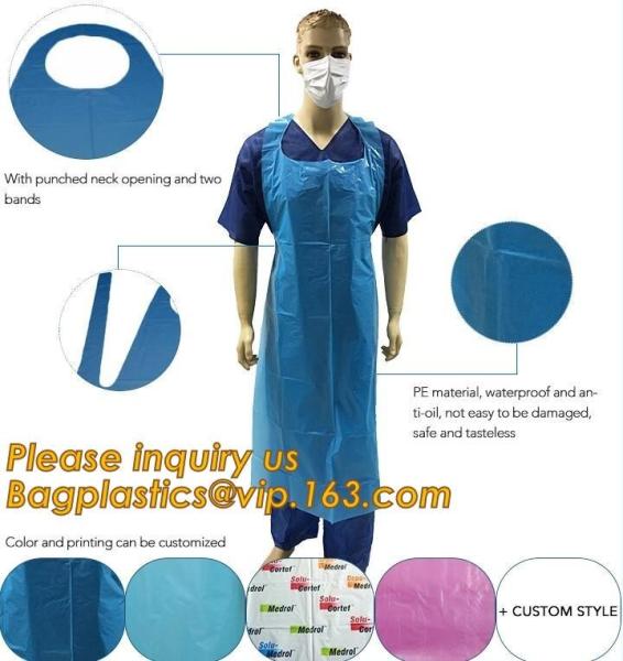 Clear Medical Disposable Polythene Apron,Medical Disposable PE Apron,Medical