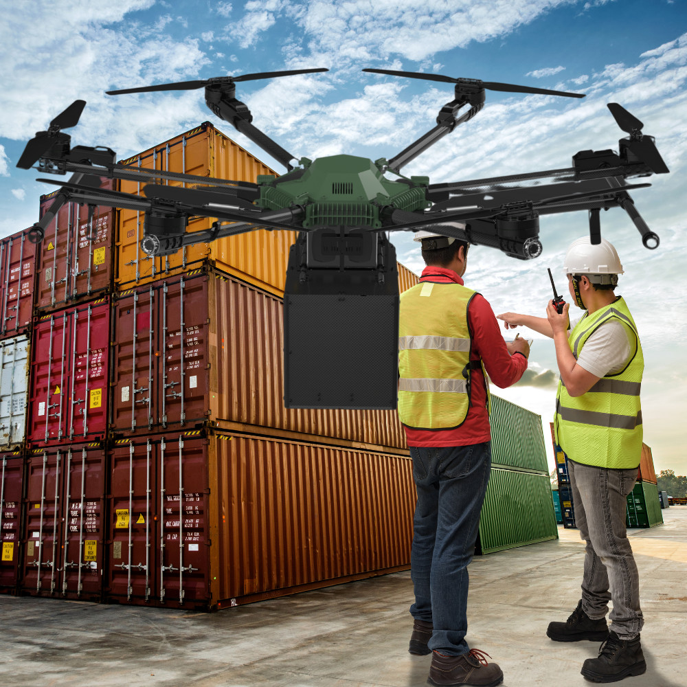 HXF600 10KM 20KM 30KM Ultra Long Range Drones With Camera Pod Android System