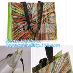 Promotional plastic laminated custom shopping pp woven bag, logo pp woven