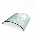 Dark Blue Solar Controlled Low-E Insulating Glass Curved Glass Curtain Wall