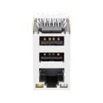 WE 7497110616 Compatible LPJU6650BONL RJ45 1000 Base-T Magjack Dual USB3.0 Combo