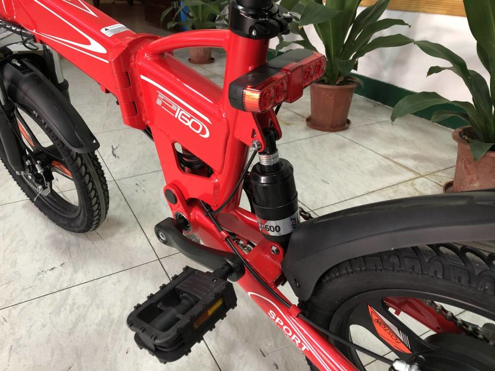 350w Folding Full Suspension Electric Bike P160 16 Inch 36v Lightweight 22.5kg RICHBIT