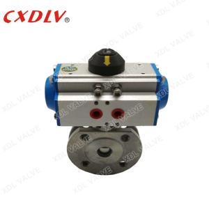 Wholesale Reduced Bore Pneumatic Actuator Wafer Ball Valve DN200 from china suppliers