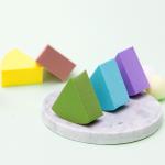 Triangle Shape Microfiber Makeup Sponge Close Skin Powder Puff Set 12pcs