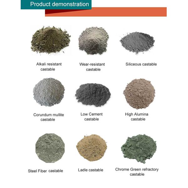 Industrial High Alumina Low Cement Refractory Castable Corundum Mullite Castable