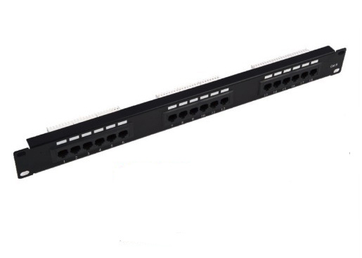 110 IDC UTP Rack Mount Patch Panel 18 Ports 1U Cat5e Wtih 180 Degree Angle
