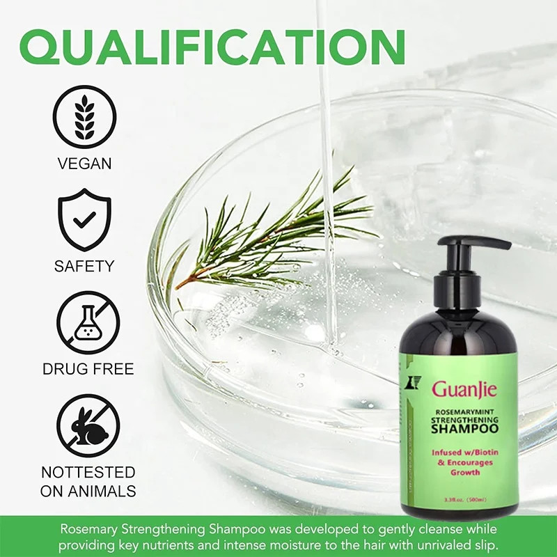 Rosemary And Mint Biotin Shampoo And Conditioner Leave In Spray Hair Care Set