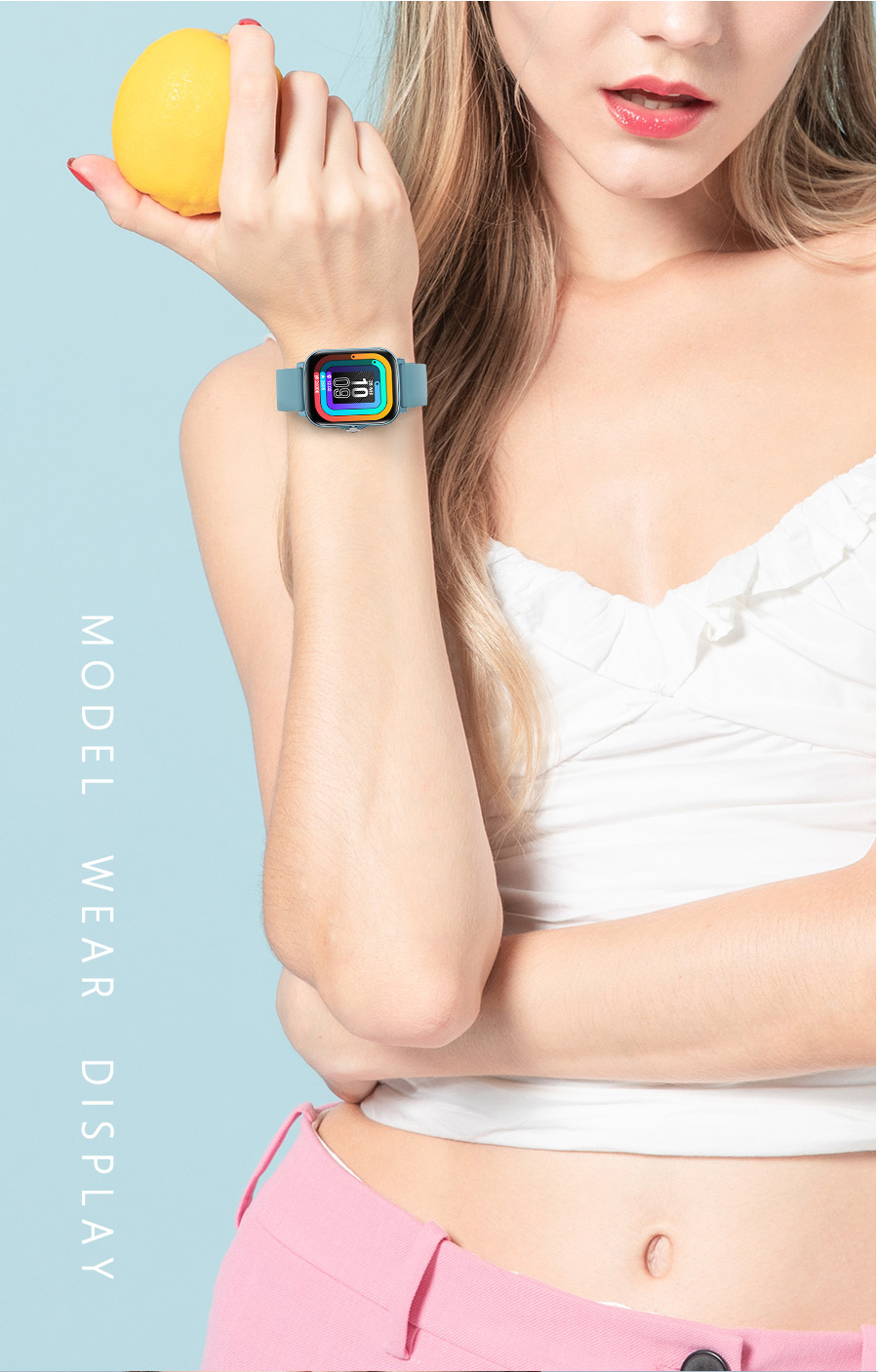 Y32 smart watch 320*385 1.72 Inch girls SLIDER Design IP67 Waterproof
