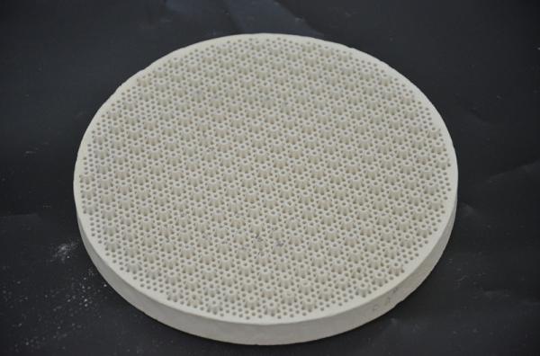 Quality Round Cordierite Ceramic Heat Resistant Plate For BBQ Stove Grill High Strength for sale