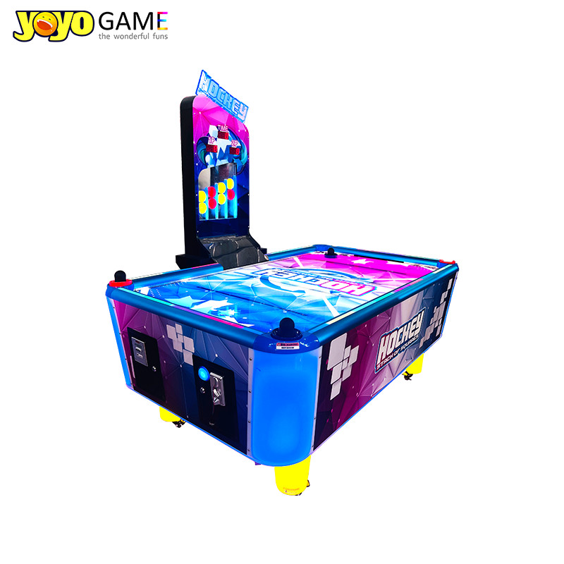 Luxury Coin Operated Game Blue Air Hockey Table For Club Electronic Air Hockey For Adults