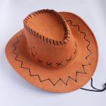 Child And Adult Suede Cowboy Outdoor Boonie Hat , Waterproof Promotional Bucket