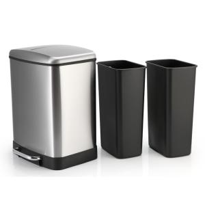 Wholesale Corrosion Resistant 24L Rectangular Stainless Steel Trash Can from china suppliers
