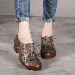 S130 2020 spring style literary fan small leather shoes women's shoes spring and