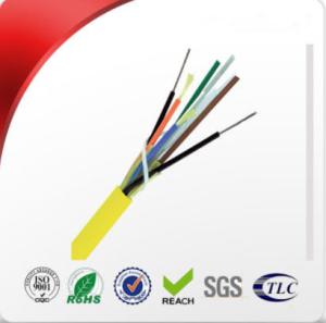 Wholesale Multi Tight Buffered Fiber Optic Indoor Cable FRP Central Strength Member Design from china suppliers