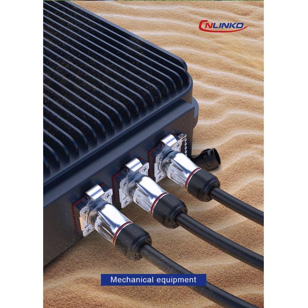 CNLINKO M20 7 Pin IP68 Waterproof Circular Solder Copper Pin Power Cable Type Connector Plug