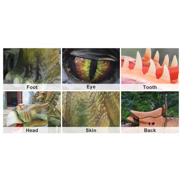 Life Size Walking Dinosaur Rides , 110V / 220V AC Robotic Deer Dinosaur Car