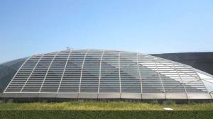 Blade Width 168mm Operable Louvre Roof System , Louvre Opening Roof Systems S160