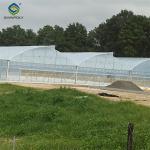 Double Po Film Gothic High Tunnel Greenhouse High Strength Anticorrosive