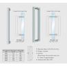 Buy cheap square tub W-DH601 back to back SUS304 Stainless Steel entry door handles set from wholesalers