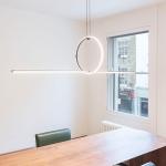 Nordic minimalist restaurant light geometric line light modern simple pendant